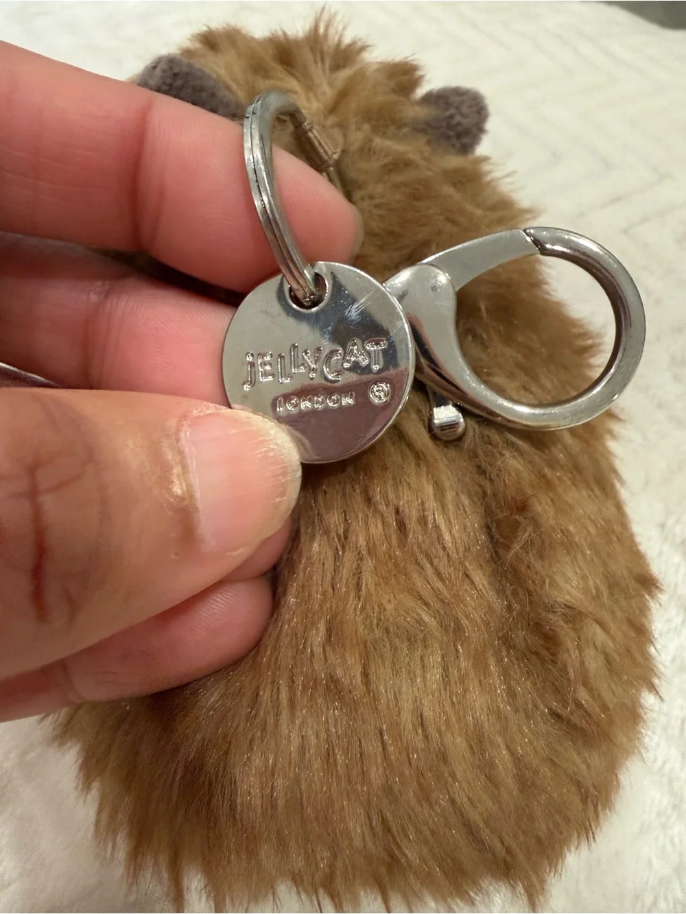 Jellycat Brown Plush Guinea Pig Keyring